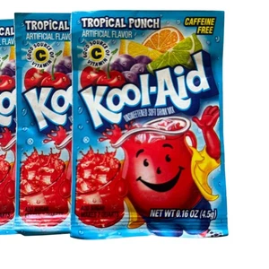 Kool-Aid Tropical Punch ungesüßter Erfrischungsgetränk Mix 7er Pack koffeinfrei - Bild 1 von 4