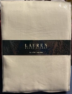 NEU Ralph Lauren Home längliche 70”x104” elfenbeinfarbene Tischdecke nie benutzt L691 - Bild 1 von 8