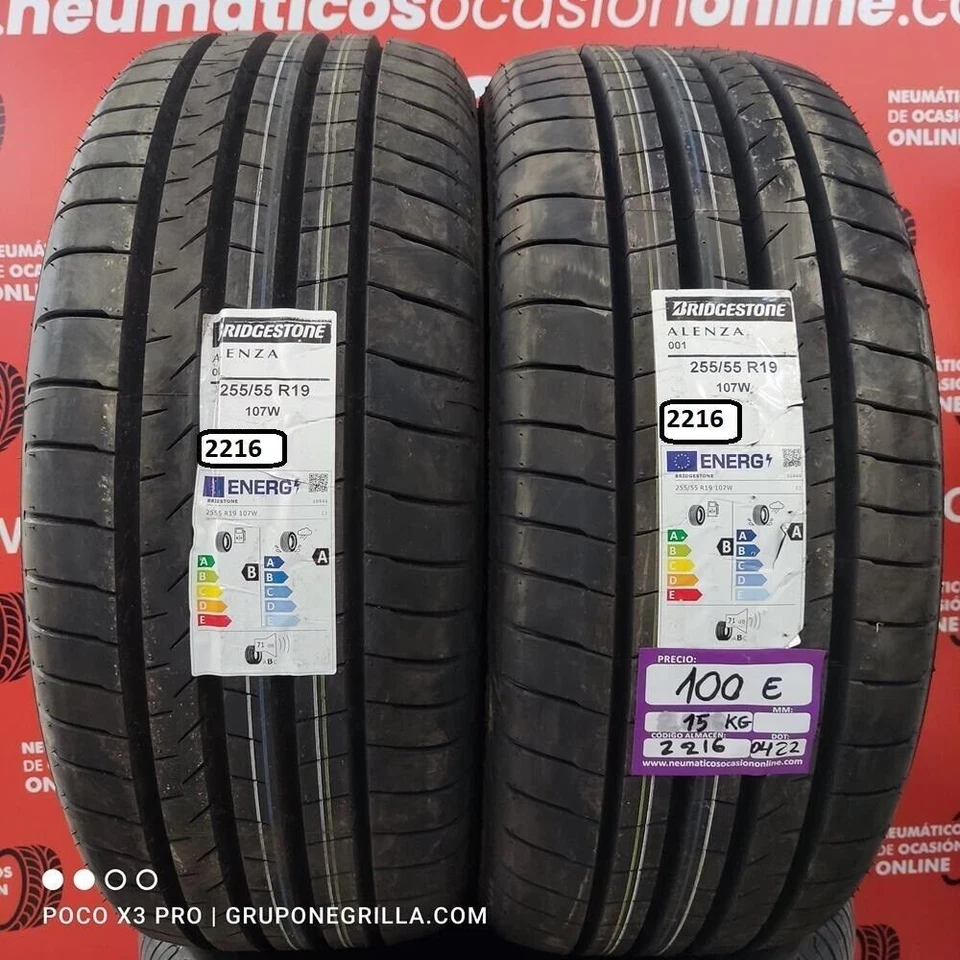 2x 255 55 R19 107W BRIDGESTONE ALENZA 001  DOT: 22/22  (SIN USO) Ref. 2216 - Imagen 1 de 1