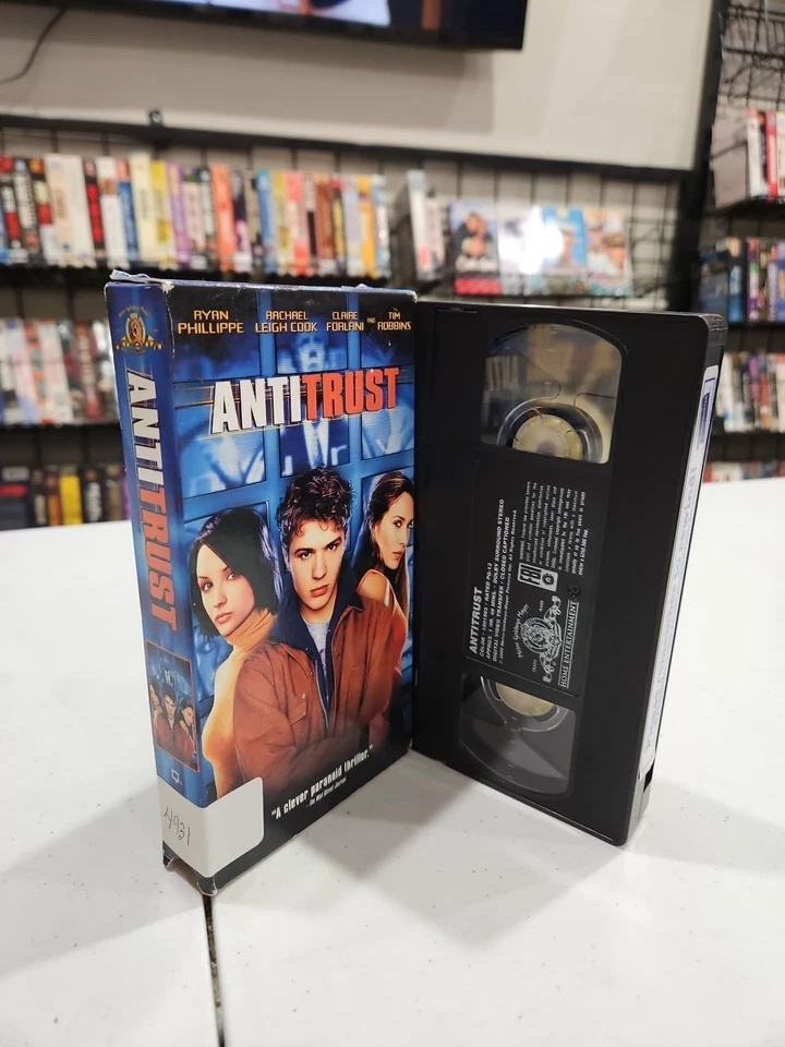 Antitrust (VHS/VCR Tape, 2001) Ryan Phillippe Rachel Leigh Cook Tim Robbins - Image 1 of 1