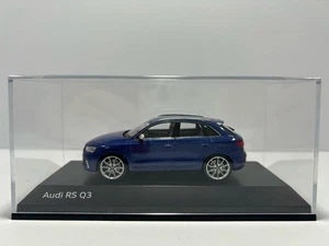 1:43 Audi RS Q3 dealer special order miniature car Sepang blue pearl effect CHN - Picture 1 of 8
