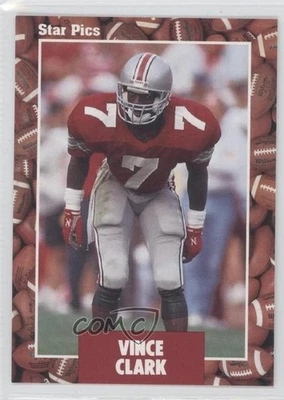1991 Star Pics Vinnie Clark Vince Clark #77 Rookie RC - Image 1 of 2