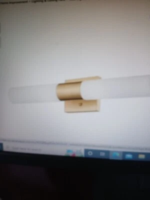 0100 New Livex Lighting 2 Lt Satin Brass ADA Bath Vanity Valium 2-light dimmable - Image 1 of 4