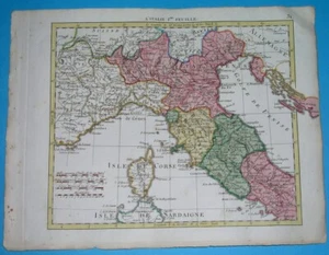 1806 RARO MAPA ORIGINAL ITALIA PIEDMONT LOMBARDÍA FRIULI VENETO LIGURIA TOSCANA - Imagen 1 de 4