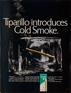 Vintage 1966 Tiparillo Introduces Cold Smoke Menthol Print Ad Advertisement - Picture 1 of 1