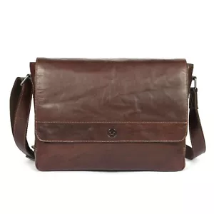 Bolso mensajero de cuero Polaris - Imagen 1 de 8