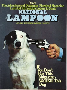 National Lampoon January 1973 Buy this Magazine or We'll Kill this Dog - Picture 1 of 2