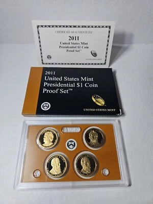 2011 United States Mint Presidential $1 Coin Proof Set in Oringinal Box - Image 1 of 3