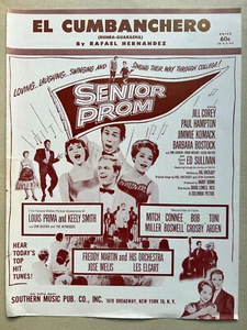 1958 ROCK/POP FILM sheet music SENIOR PROM Jill Corey BARBARA BOSTOCK Columbia - Picture 1 of 1