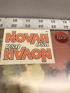 Vintage Team Novak World Champions Decal Sheet: New USA Shipped - Picture 1 of 2