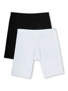 Wonder Nation Girls 2 Pack Underskirt Panty NEW Size Large 10-12 White, Black - Picture 1 of 6