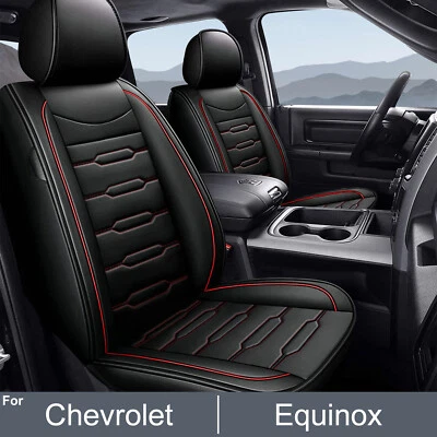 Front&Rear Car 5-Seat Covers PU Leather Fit  For Chevrolet Equinox 2011-2024 Set Foto 1 de 4