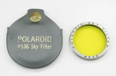 Polariod- #536 Sky Lens Filter Yellow Vintage Case - Fair Glass - Used - W252 - Image 1 of 2