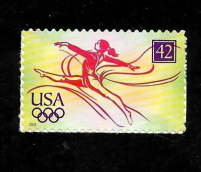 SUMMER OLYMPICS 2008 BEIJING CHINA GYMNASTICS BOXING TENNIS #4334 MNH 42c STAMP - Image 1 of 2