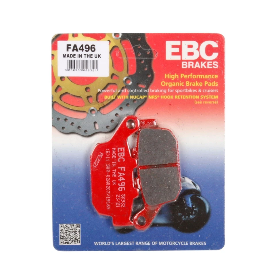 EBC FA496 Organic Brake Pads for Suzuki SFV 650 Gladius 09-15 - Image 1 of 1