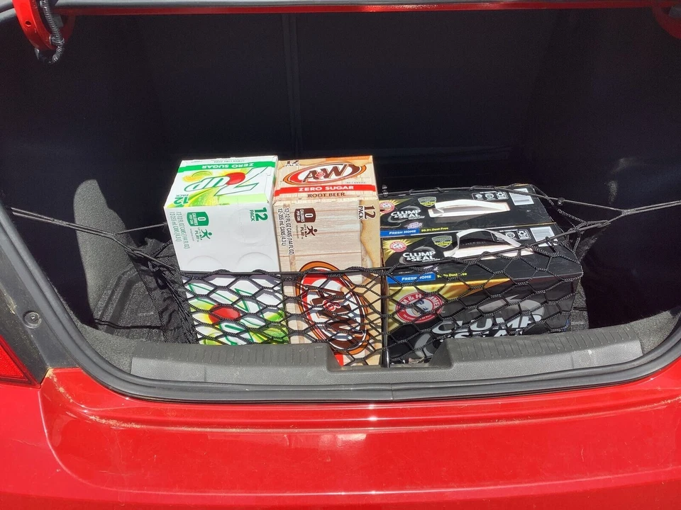 Red de carga organizadora de malla estilo sobre maletero para Chevrolet Sonic 2012-2020 nueva Foto 1 de 4