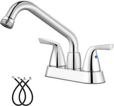 Grifo de fregadero de lavandería utilitaria, grifos de lavandería centrales de 4 pulgadas para fregadero de utilidad, La Foto 1 de 4