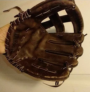 Wilson linker Handschuh Joe Carter Autogramm Modell Baseballhandschuh dunkelbraun A2725 - Bild 1 von 8