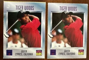 2 - Tiger Woods 1996 Sports Illustrated For Kids Rookie Cards - GOAT Golf🐐