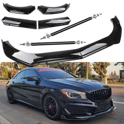 For Mercedes-Benz CL Front Bumper Lip Splitter Spoiler Strut Rods Body Kits Foto 1 de 4
