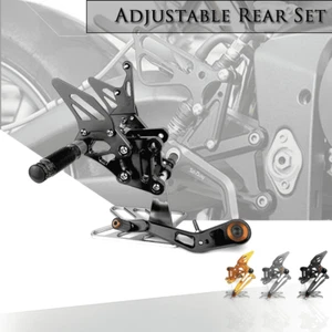 Adjust Footrests Rearset Kit Foot Peg For SUZUKI GSX-R 1000 GSXR1000 17-19 - Foto 1 di 10