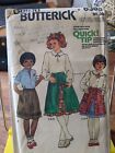 Vtg Butterick 6305 Girls Childs Drindl skirts 3 styles Sz 7 UNCUT
