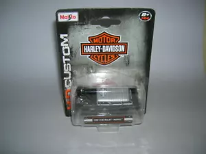 Blister Maisto Harley-Davidson Customs 1955 Chevrolet Nomad nero argento, 1:64 - Foto 1 di 3