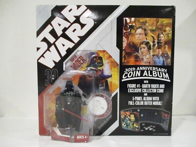 Hasbro Star Wars 30th Anniversary Red Darth Vader Coin Album white 2006 New - Image 1 of 4