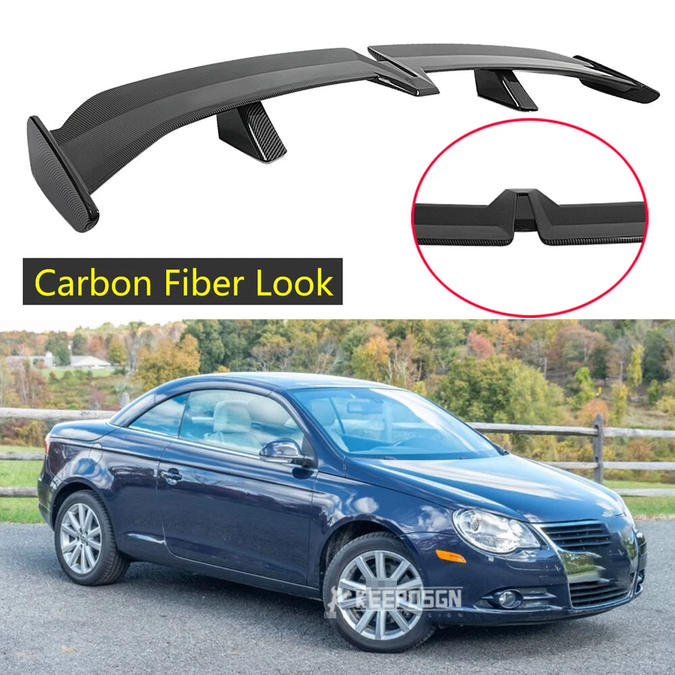 Carbon Fiber ABS 55" Rear Trunk Spoiler Wing Pro Style For Volkswagen EOS 05-15 - Image 1 of 4