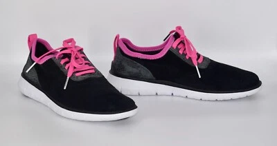 B0 NEW COLE HAAN ZEROGRAND Black Suede Snake Print Sneaker Shoes W17991 Size 8.5 - Image 1 of 4