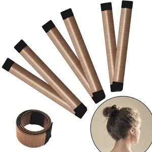 3 Pcs Hair Donut Bun Maker French Twist Hair Wrap Bun Shaper Tool for Women - Picture 1 of 7