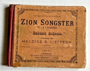 The Zion Songster 1885 - 1887 No 1 & 2 Combined Sabbath Schools Rockingham VA - Imagen 1 de 17