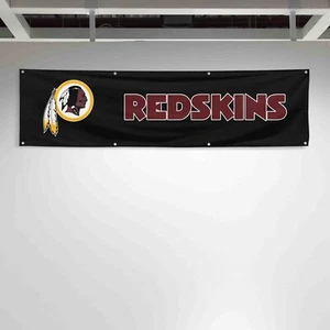 Für Washington Redskins Fußballfans 2 x 8 Fuß Flagge Geschenk Männerhöhle Banner - Bild 1 von 1