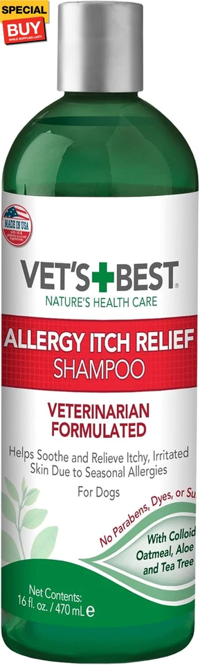 Champú para aliviar la picazón de alergia para perros | Limpia y alivia las molestias de la temporada A Foto 1 de 4