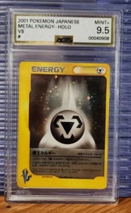 Tarjeta de Pokémon Metal Energy Holo japonesa vs 2001 clasificada AGS 9,5 como nueva + losa - Imagen 1 de 6