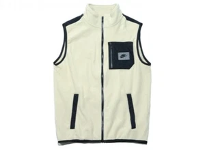 Nike NSW Therma-Fit Polar Fleece Vest Gilet Tan Black DQ5105-206 Men’s Size M - Picture 1 of 7