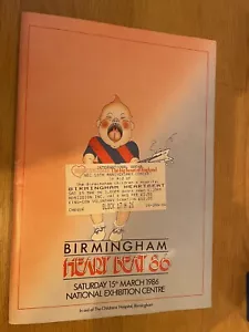Birmingham Heart Beat 86 Programme + Ticket Robert Plant ELO Roy Wood The Move - Picture 1 of 4
