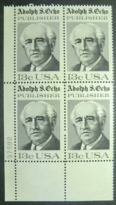 1700 MNH 1976 13c Adolph S. Ochs New York Times Publisher publishing newspapers - Picture 1 of 1