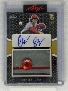 Leaf Perfect Game Chase Shores 2021 parche amarillo automático 2/5 - Imagen 1 de 1