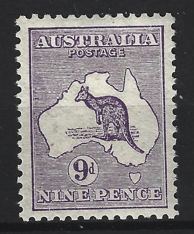 Australia 1913 #9 Kangaroo - F/VF MLH - Image 1 of 2