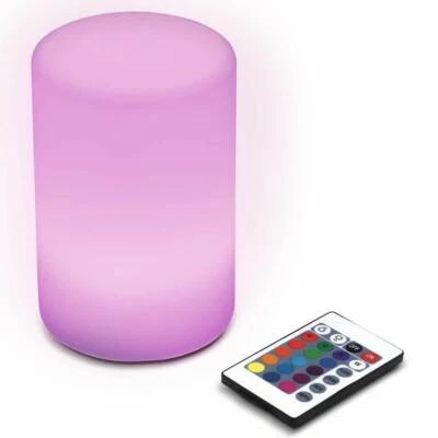 Lampda da Tavolo Moodlight LED RGB cambio Colore a Batteria con Telecomando - Immagine 1 di 4