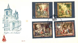 Malta 1977 Peter Paul Rubens Flemish Tapestries FDC First Day Cover - Picture 1 of 2
