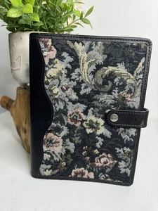 Vintage Tagesläufer Gobelin Notizblock Portfolio Stauden Persönlicher Organizer 9x7 - Bild 1 von 13