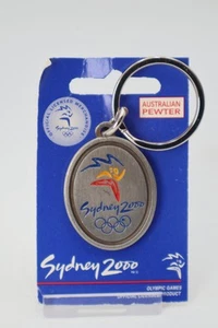 Portachiavi Australian Peltro Sydney 2000 Olimpiadi con Logo Colore Licenza Ufficiale - Foto 1 di 2