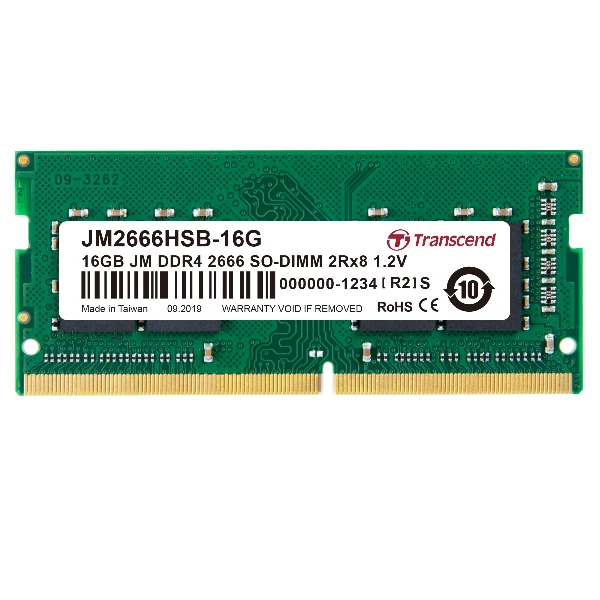 JM2666HSB-16G 5463346 16GB DDR4 2666MHZ SO-DIMM 2RX8 - Immagine 1 di 1
