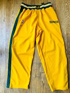 Nike Sports Seattle Supersonics Sonics NBA Warm Up Pants Size 2XL - Picture 1 of 6