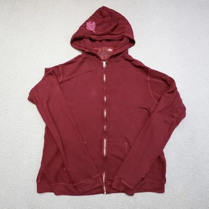 Sudadera con Capucha Free City Para Mujer 4 (XL) Roja Cremallera Completa Sudadera Life Nature Love Informal - Imagen 1 de 15