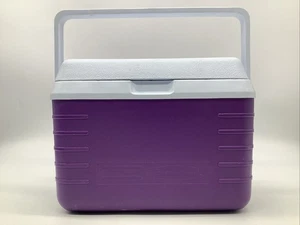 Vintage Mini Rubbermaid Lunch Cooler #2901 Purple USA 3 QT - Picture 1 of 8