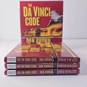 The Da Vinci Code by Dan Brown 13 Compact Discs 2003  CD Unabridged Audiobook - Foto 1 di 10