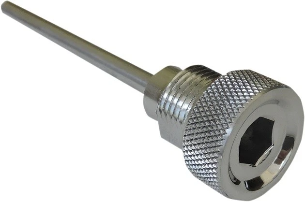 Accutronix Knurled Transmission Dipstick Chrome #TDS01-KC Harley Davidson - Image 1 of 1
